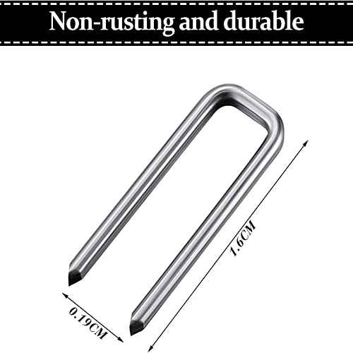 Jetec 40 Pieces Plantation Shutter Repair Kit Replacement Louvers Staples Window Blind Tilt Rod Operable Plantation Silver Missing Metal Indoor Louver Staples Tools Repair(0.6 x 0.19)