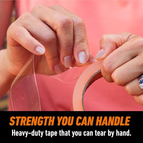 GORILLA Crystal Clear Weather-Resistant Tape - 1.88" x 18 yd, 1-Pack, Model 1