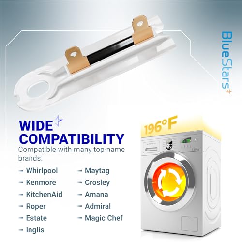 Kenmore/Whirlpool Dryer Thermal Fuse 3392519 - 196°F Cutoff Replacement