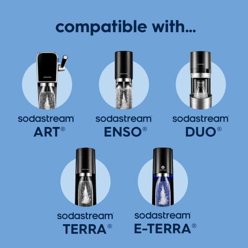 Sodastream Fizz & Go Cool 0.9L Insulated Stainless Bottle Storm Blue – Fits TERRA/ART/ENSO