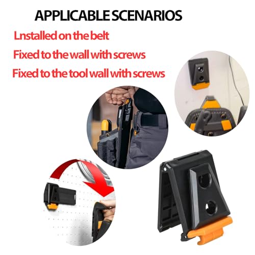 KZKOO TB-CTA-01150 Tool Belt Clip Fits for TOU-CT Models ClipTech Pouches -4 Pcs