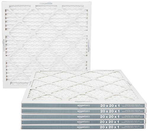 Amazon Basics 20x20x1 MERV 11 Air Filter 6-Pack for HVAC, Dust & Allergens