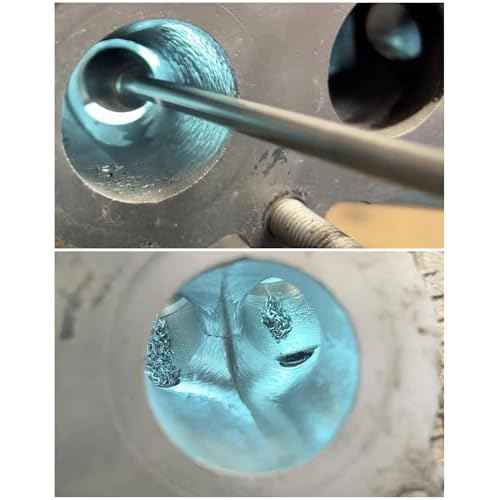 10Pcs Long Carbide Burr Set 1/8" Shank Total L 4.4" Compatible with Dremel Die Grinder Bits Port Grind Metal Cast Iron Steel Aluminum Cylinder Head Engine Intake Exhaust Manifold Tight Area