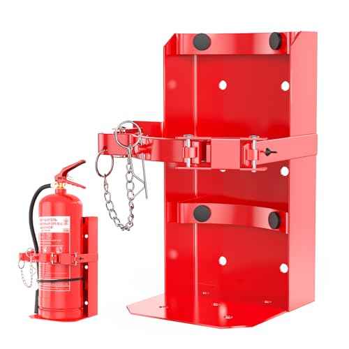 Fire Extinguisher Mount, Heavy Duty Fire Extinguisher Bracket Fits 10lb Dry/5lb Co2 Extinguisher for School Home Garage Laboratory and Vehicle Perfect for Wall Mount,1pcs