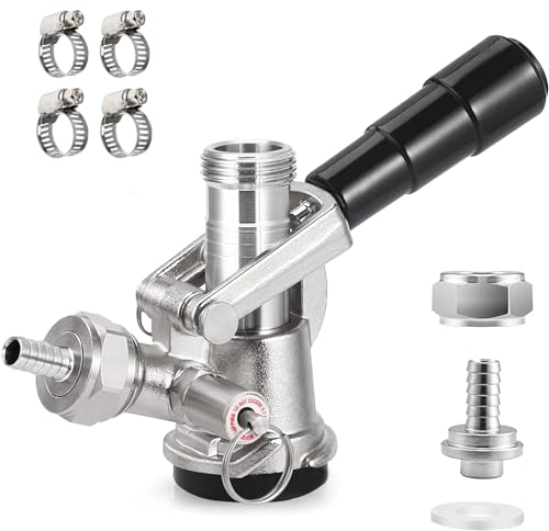 Sankey Keg Tap Coupler D System 5/16" Stainless Probe, 304 SS, with 4 clamps