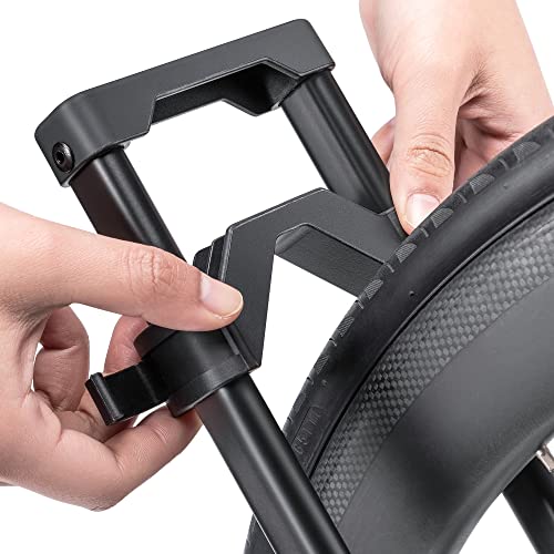 CHEPARK Indoor Bike Floor Stand Rack - Adjustable Bicycle Storage for 20-29 Inch Mountain & Road Bikes - 1 Bike