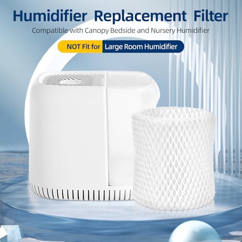 DerBlue 6 Pack Humidifier Replacement Filter for Canopy Bedside & Nursery Humidifiers – Wood Pulp