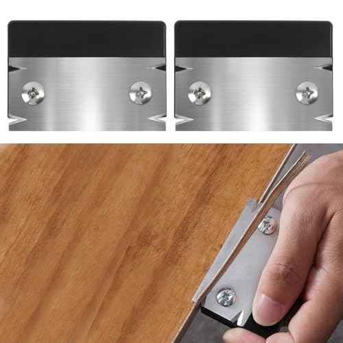 2 Pack Woodworking Edge Trimmer, Hand Planer Edge Bander for Burrs,Edge Corner Planer,Wood Chamfering Fillet Scraper,Edge Banding Cutter for PVC ABS Melamine Veneer,Deburring Tool,MG-022D