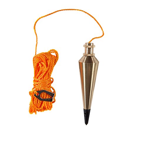 Swanson Tool Co PB008B 8 ounce Brass Plumb Bob with String & IRWIN