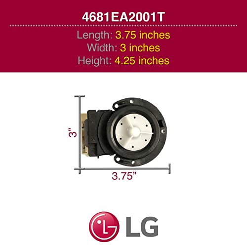 LG 4681EA2001T Genuine OEM Drain Pump Assembly for LG Washing Machines - Drain Pump