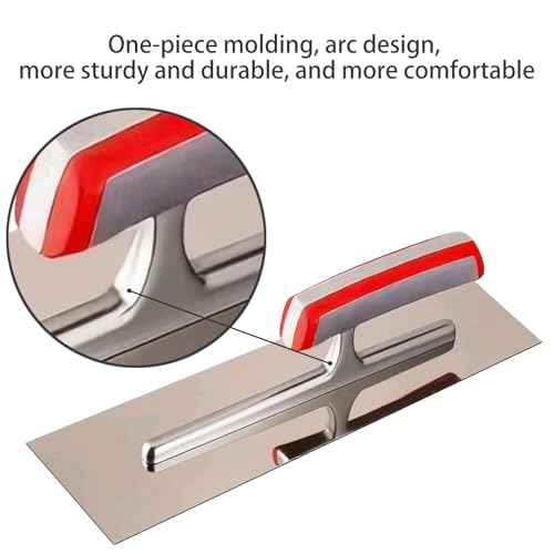 11.8x3.8 Inch Concrete Finishing Trowel - Premium Stainless Steel Masonry Tool for All Construction Finishing Needs, Drywall Tools