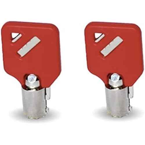Compatible With Husky Milwaukee & Steel Glide R07 Tool Box Tool Chest Replacement lock keys, 2 (R07) Key, Compatible With Husky Milwaukee & Steel Glide Toolboxes Red (R07)
