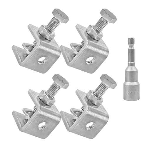 304 Stainless Steel C-Clamps,20mm Mini Tiger Clamps for Woodworking,C-Clamp 4 pack