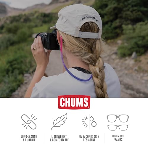 Chums Switchback Eyewear Retainer - Lightweight Silicone Sunglasses Strap