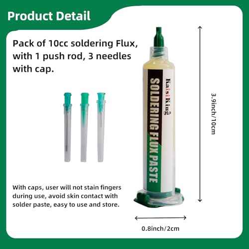 Kaisiking No Clean Soldering Flux Paste,Lead-Free Solder Flux for Electronics Soldering Rosin Flux 10cc