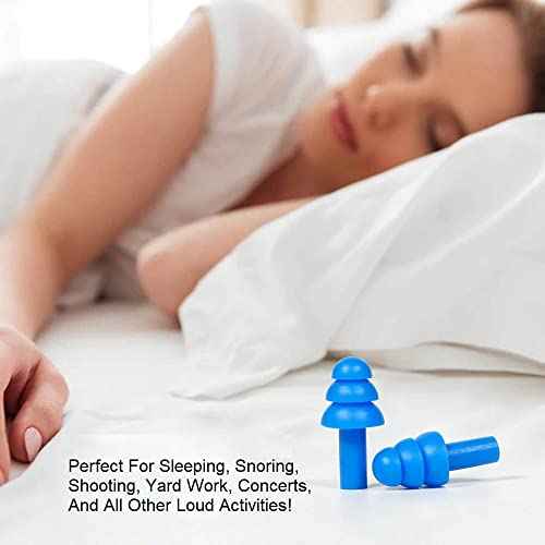 50 Pairs of Soft Reusable Silicone Ear Plugs for Swimming, Sleeping & Concerts - Individually Wrapped & Waterproof Ear Protection - Comfortable Noise Reduction up to 25dB NRR - Ideal for Adults