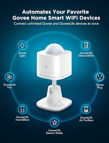 GoveeLife Wireless Motion Sensor for Home Automation, Group Device Control