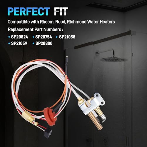 JURPLIX Water Heater Pilot Assembly SP21058 with Thermopile & Spark