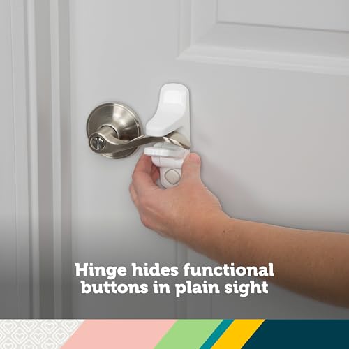 Safety 1st OutSmart Child Proof Door Lever Lock - White, Pack of 1