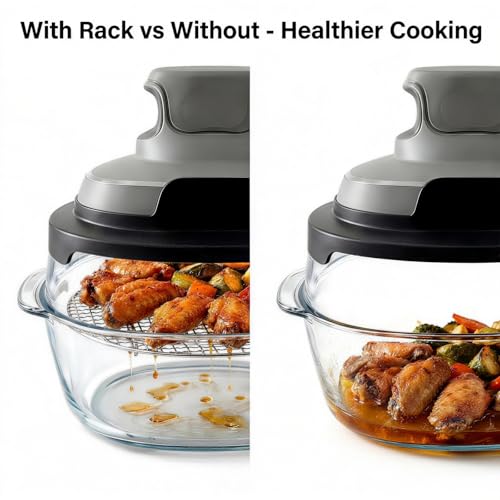 2-Pack Ninja Crispi FN101 Air Fryer Rack Set | 304 Stainless Steel Tiers