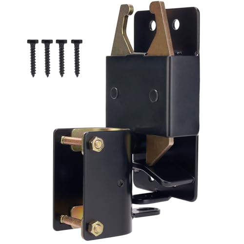 HILLMASTER 1 Pack Heavy Duty 2-Way Farm Gate Latch for Metal Gates & Livestock