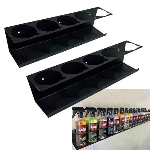 Spray Can Holder Organizer Aerosol Can Rack Wall Mount Spray Paint Storage Fit For Garage And Workspace (Pack of 2)