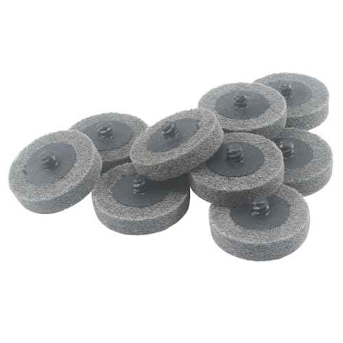 Luo ke 10 Pcs 2 Inch Sanding Discs Quick Change Silicon Carbide Surface Preparation Wheels for Drill & Die Grinder Sanding Disc, Paint Stripper & Rust Removal