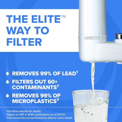 Brita Elite Advanced Faucet Water Filter System - 1 Count / Basic - Faucet Mount