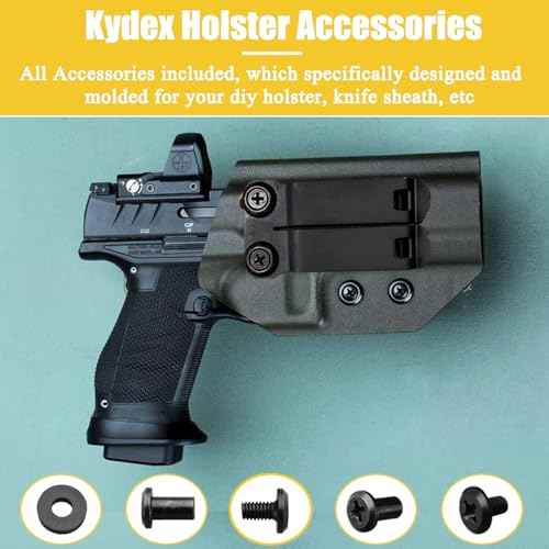 Metal Belt Clips for Kydex Knife Sheath, Pocket Belt Clips Kydex IWB/IWB Holster Clip Kit, Belt Knives Holster Clips Mounting Hardware Replacement Outdoor Knife Accessories