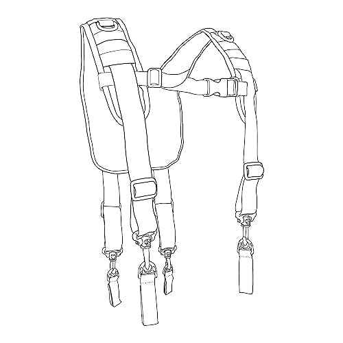 Dr.TOUGH Tactical Suspenders Tool Belt Suspenders Tactical Harness for Men Duty Belt Suspenders Law Enforcement