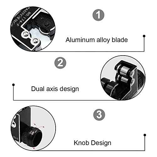 Mini Steel Tube Cutter Tool£¬Mini Pipe Cutter 1/8 to 1-1/8 Inch (3-28 mm)£¬ Tube Pipe Cutter for Copper Brass Aluminum,Thin Stainless Steel Tube