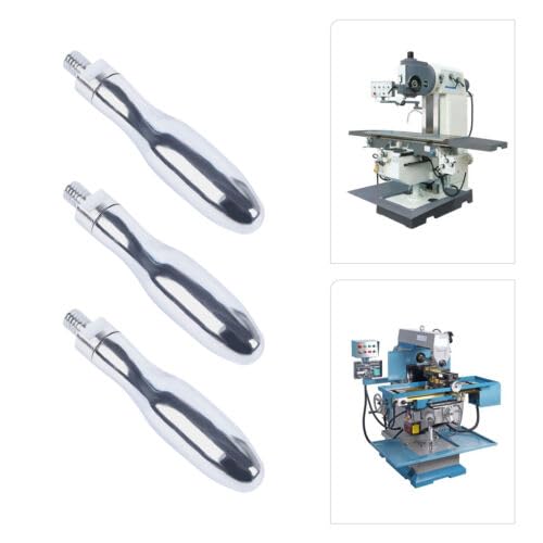 Jiabailie 3PCS Milling Machine Handles,Handwheel Revolving Handles,M3/8 Thread Plated Revolving Handle Grips,9.3mm Screw Diameter for Mechanical Manufacturing,Wood Cutting