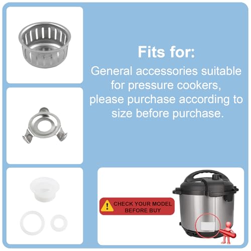 Havexerath 6QT 10-Piece Instant Pot Duo/Duo Plus Replacement Parts Kit with Sealing Ring & Valves
