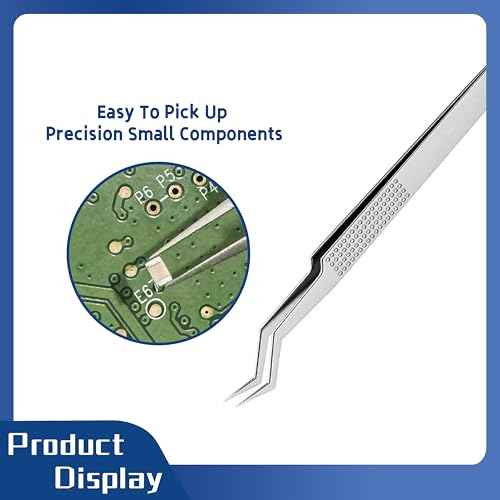 Precision Tweezers for Electronics, Jewelry Making, Models, Medical, Crafts, Soldering, Watches, Phones Repair