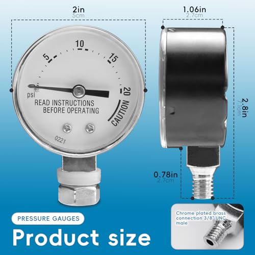 TZona 0-20 PSI Pressure Canner Gauge Replacement for Presto Canner Models