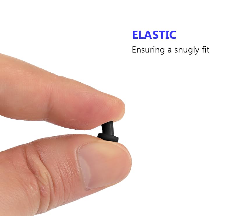 Alamic Assorted Silicone Hole Plugs Set 1/8”, 3/16”, 1/4”, 5/16”, 3/8” - Flexible Sealing Bumpers