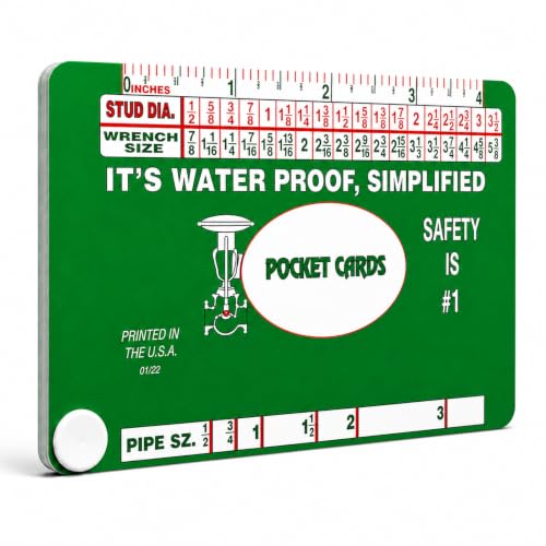Pocket Cards for Pipe Fitter,Pipefitter Tools Daily Pipefitting Tasks
