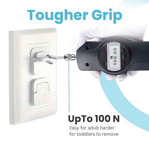 60 Pack Outlet Covers Baby Proofing with Pull Handle- Plug Covers Baby Proofing- White Baby Proof Outlet Covers 3 Prong Child Proof Outlet Cover- Shock Prevent Plug Protectors Baby Proof Plug Covers