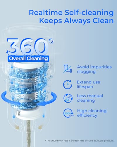 Waterdrop PF01 Spin Down Sediment Filter 50 Micron, Stainless Steel, NSF Certified