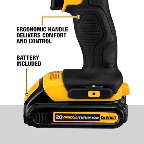 DEWALT 20V Max Cordless Drill/Driver Kit, 2 Batteries and Charger Included (DCD771C2)