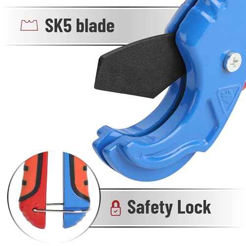 Bates- PEX Pipe Cutter, Cutting Range 1/8"-1-5/8", PEX Tool, PEX Tools, Rubber Hose Cutter Tool, PEX Cutter Tool, PEX Cutters, Plastic Pipe Cutter, Pipe Cutters Plumbing, Tube Cutter