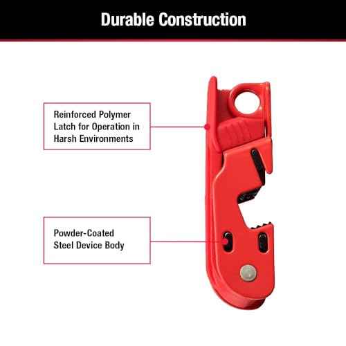 Master Lock Red Electrical Box Circuit Breaker Lockout, Tagout Breaker Box Lock for Standard Single and Double Toggles, 493B