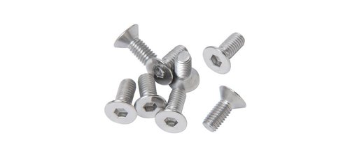 CRL Satin Chrome Allen 6 mm x 15 mm Cover Plate Flat Head Screws - Package