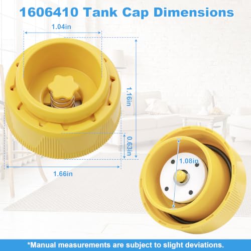 1606410 Bissell Clean Water Tank Cap Replacement - Fits ProHeat 2X & More