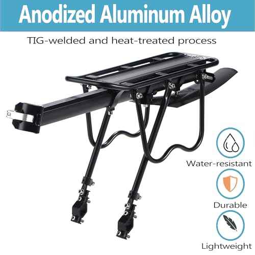 Rear Bike Rack,Bike Cargo Rack w/Fender & Large Size Reflective,Quick Release Mountain Road Bicycle Rear Racks,Universal Bike Luggage Rack,Large Capacity Bike Pannier Rack,YONTUO