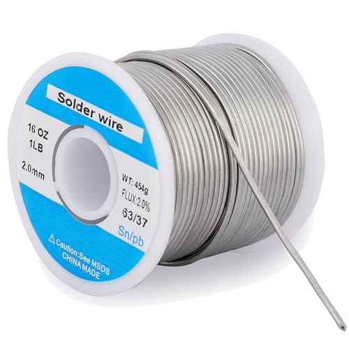 63/37 2mm 1LB Tin Solder Wire with Flux for Electrical Soldering Repair