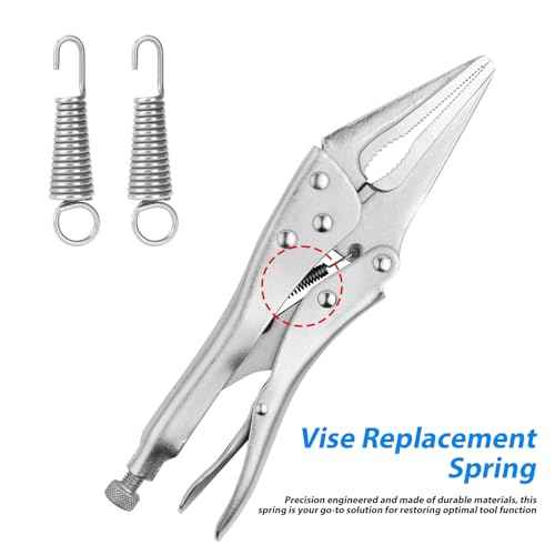 12pcs Vise Grip Spring Clamp, Carbon Steel Replacement Springs for Pliers Compatible with Irwin Vise Grip Locking Pliers Repairing Shop Supply (30mm)