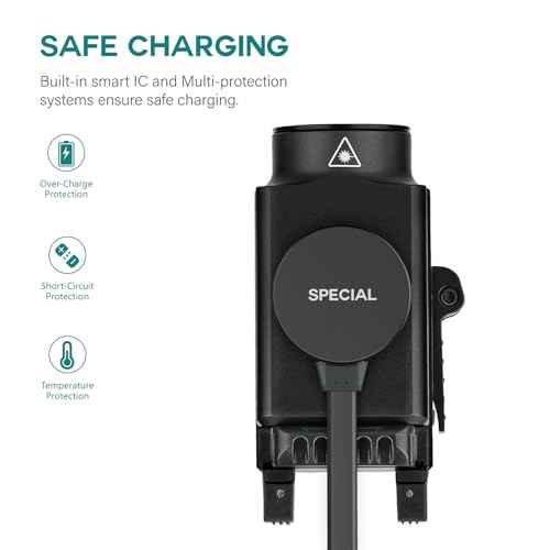 TUSITA MCC S Magnetic Charging Cable Only Compatible with Olight Flashlight Baldr RL Mini S BL, PL-Mini 1 2 - Special,100cm