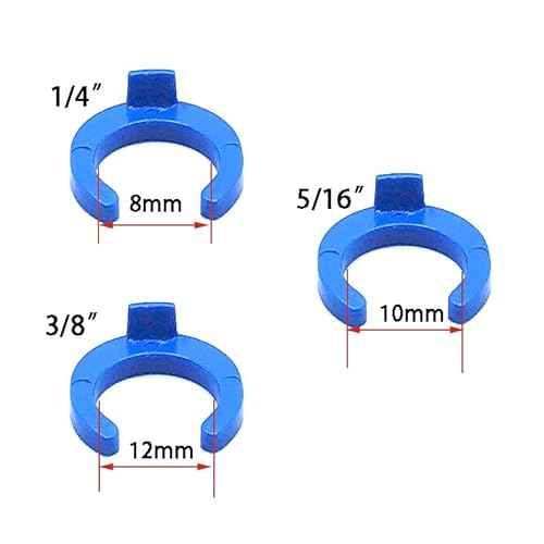 5/16" O.D. Tube Fitting Blue Locking Clip Clamps for RO Reverse Osmosis Water Filtration Systems or Other Quick Connect Fitting Replacement Parts Accessory,pack of 100.
