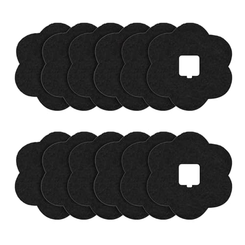 ENLOY 7.2 Inch Flower Universal Trash Can Charcoal Filter Replacement 12 Pack